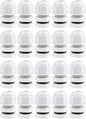 XHF 20 Pcs 1/4 Inch IP68 Strain Relief Nylon Cord Grip NPT Cable Glands Adjustable UL Listed and RoHS Compliant (Grey)