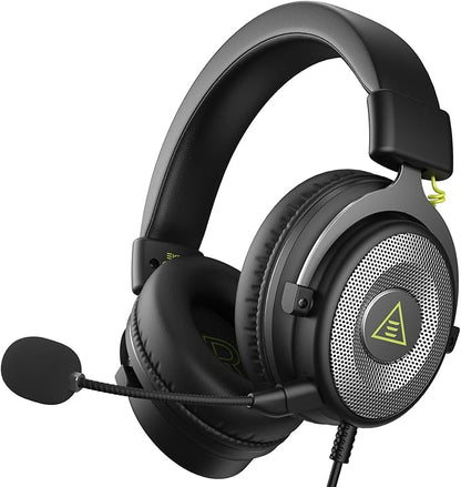EKSA E900 Headset with Microphone for PC, PS4,PS5, Xbox - Detachable Noise Canceling Mic, 3D Surround Sound, Wired Headphone for Gaming, Computer, Laptop, 3.5MM Jack