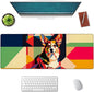 Corgi Large Mouse Pad, Gaming Mouse Pad, Keyboard Mat, Non-Slip Rubber Base, Office Accessories, Desk Mat, MousePads for School, Work, Home Decor Gifts 31.5" x 11.8"
