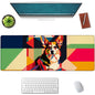 Mounidso Botanical Mushroom Large Mouse Pad, Gaming Mouse Pad, Keyboard Mat, Non-Slip Rubber Base, Office Accessories, Desk Mat, MousePads for School, Work, Home Decor Gifts 31.5" x 11.8"