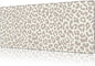 Mouse Pad Large Leopard Print Non-Slip Gaming Desk Mat with Stitched Edge Laptop Keyboard Desk Pad for Work Home Gaming (35.4 x 15.7 Inches)