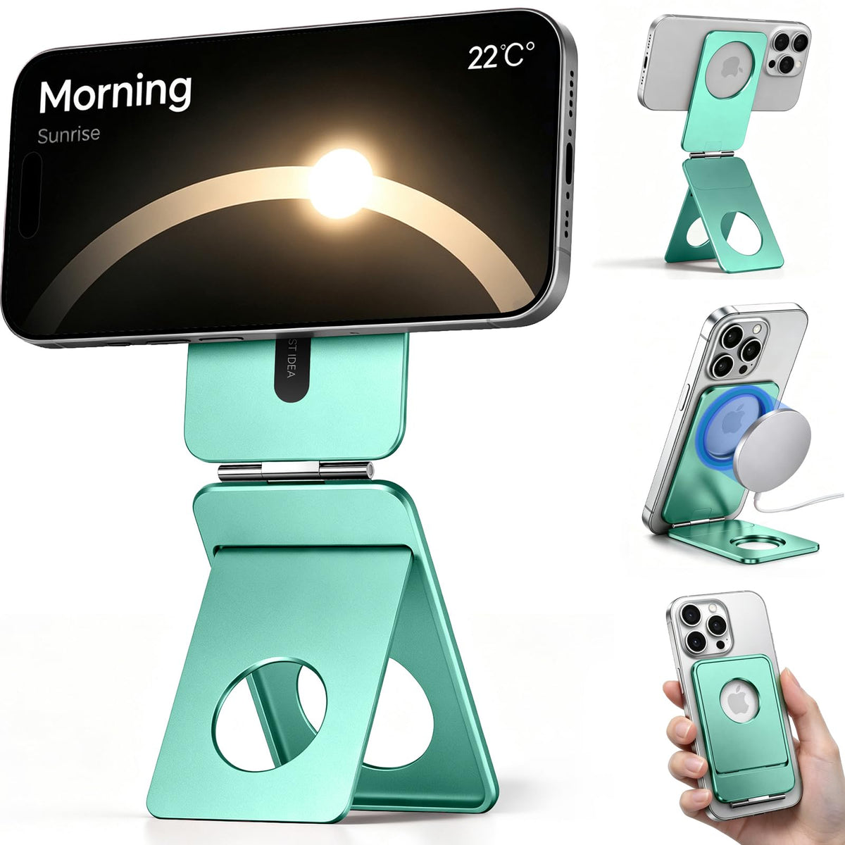 1ST IDEA Phone Tripod Stand, Portable Selfie Stick for iPhone, Ultra-Thin