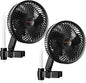 Spider Farmer 2-Pack Grow Tent Clip Fan 6", EC Motor, Custom 10 Dynamic Wind Speeds and 10-Level Oscillation, Weatherproof IP-54, Powerful Airflow but Quiet for Hydroponics Circulation Cooling