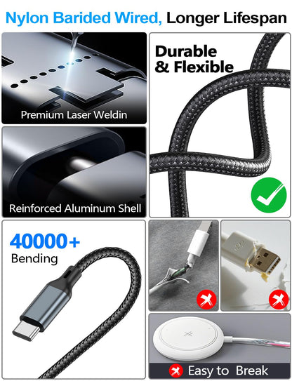 4-in-2 Multi Charging Cable for Apple Watch Charger/iPhone/Galaxy Charger