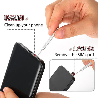SIM Card Removal Pin, 15 Pcs SIM Card Tray Removal Tool Watch Chain Link Remover Pin Tools Smartphone Ejector Pins Needle Remover for All Models Cell Phone Ejector Opener