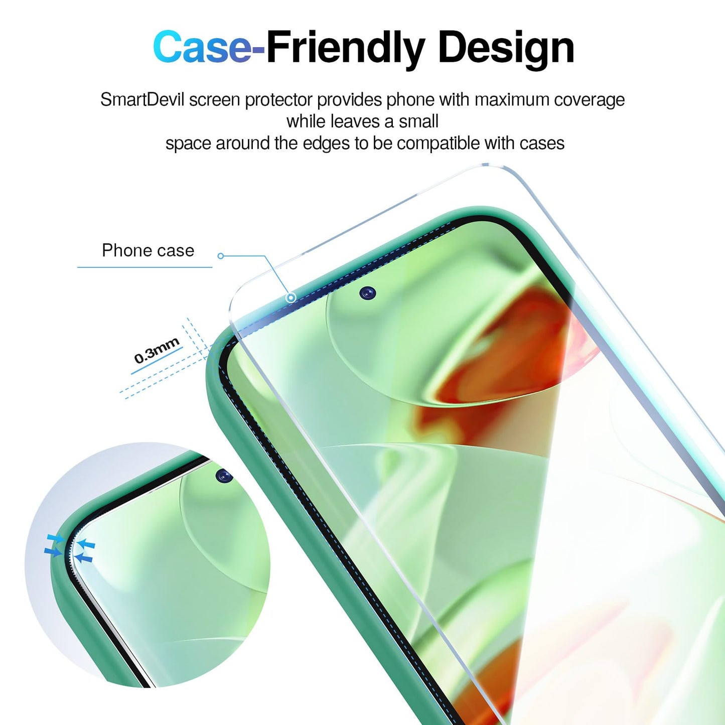 SMARTDEVIL [3+1 Pack] Tempered Glass for Google Pixel 9 Screen Protector With Camera Lens Protector , FingerPrint Reader Compatible, Clear 9H Tempered Glass Film, Fast & Easy Installation, Bubble-Free