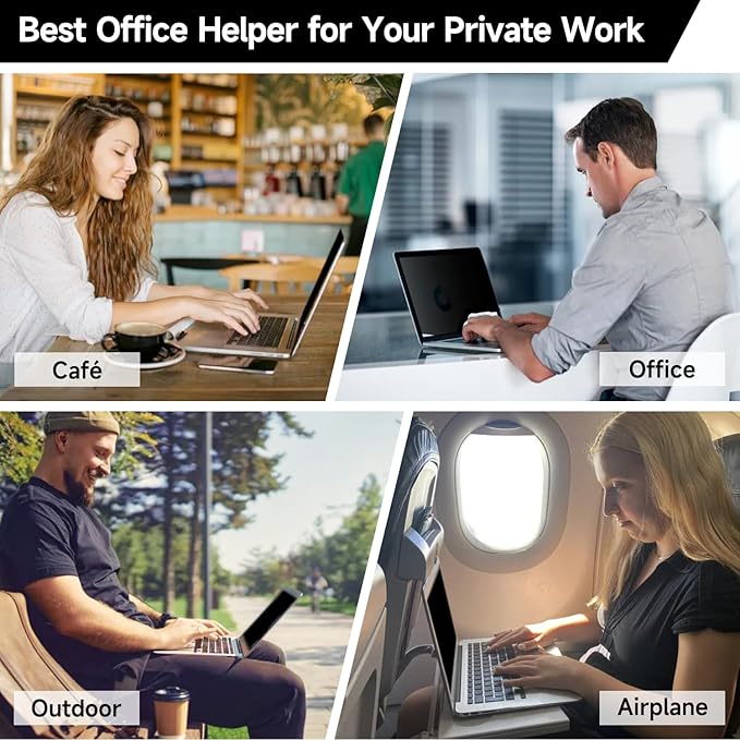 14 Inch 1920x1200 (16:10) Aspect Ratio Laptop Privacy Screen Filter, Anti Blue Light Glare & Anti Scratch Computer Privacy Shield, Not for 14" with 1920x1080P Laptops