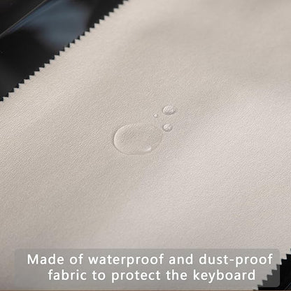 Keyboard Piano Cover, Digital Piano Dust Cover, Light Luxury Soft and Premium Surface, Thickening Electronic Organ Covering Keyboard Update Encasement (White)