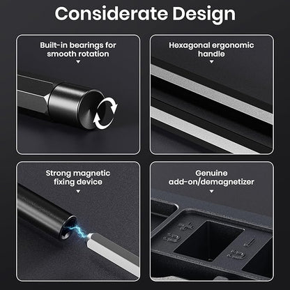 38-in-1 Precision Screwdriver Set,Mini Professional Magnetic Pads Tiny Repair Tool Kit for Macbook,Computer,Laptop,iPhone, PS4,PS5,Xbox, Switch,Eyeglasses,Watch,Ring Doorbell,Electronic,Gifts for Men