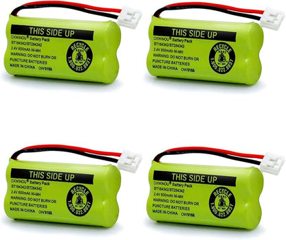 2.4v BT184342 BT284342 BT18433 BT28433 BT183348 BT283348 BT-1011 Replacement Battery Compatible with Phone CS6209 CS6219 CS6229 DS6151 89-1330-01-00 CPH-515D(2-Pack)