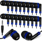 Kanayu 100 Pack Wired Earbuds Bulk for Classroom, No Mic 3.5mm, Yellow