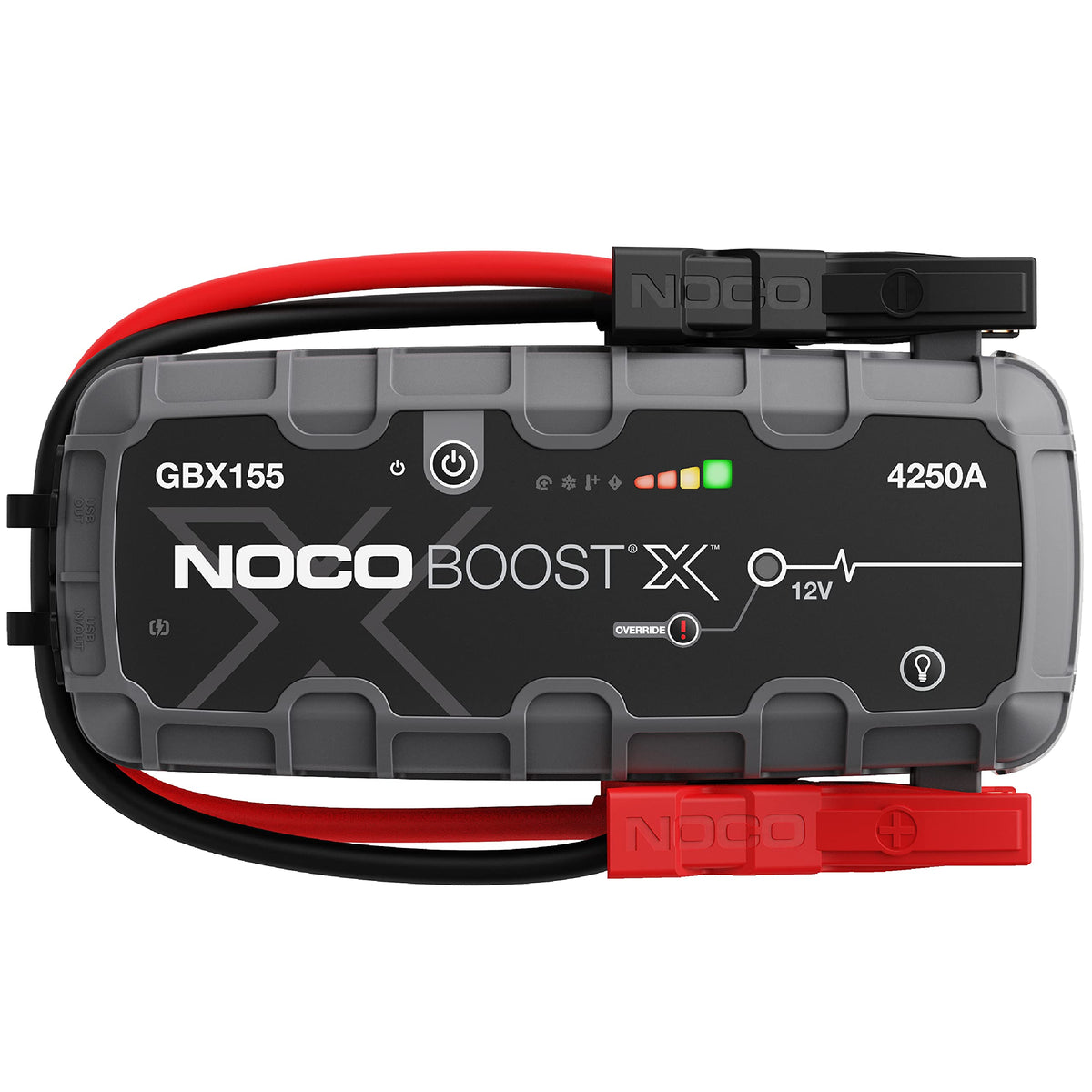 NOCO Boost X GBX155: 4250A UltraSafe Jump Starter – 12V Lithium Battery Booster Pack, Portable Jump Box, Power Bank & Jumper Cables - for 10.0L Gas and 8.0L Diesel Engines