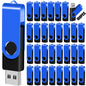 2GB 100-Pack USB Flash Drives Bulk EASTBULL USB 2.0 Thumb Drive,Blue