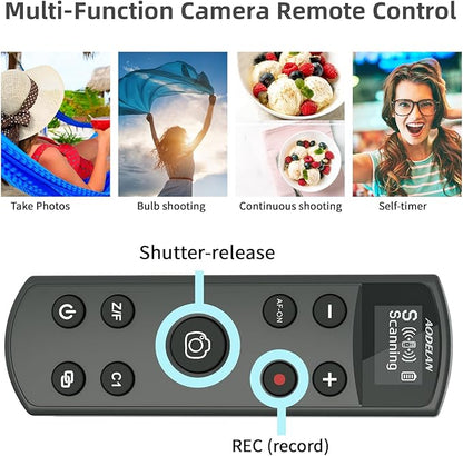 for Sony Camera Wireless Remote Control,Rechargeable Shutter Release with OLED Screen for Sony ZV-1,ZV-E10, A6400, A6700, A7C,A7III,A7IV,RX100 VII, DSC-RX0 II,DSC-RX100 VII, Replace RMT-P1BT