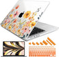 DONGKE for M4 MacBook Pro 16 Inch Case 2024 2023 2021 A3403 A3186 M3 A2991 M2 A2780 M1 A2485 Pro/Max Chip, Plastic Hard Shell Case & Keyboard Cover for Mac Pro 16 with Touch ID, Daisy Flowers