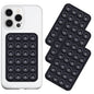 Anteel Silicone Suction Phone Case Mount 3 Pack, Silicon Adhesive Suction Cup Phone Mount, Non Slip Sticky Phone Grip for Cellphone, Strong Grip Holder for Selfies and Videos (Black)