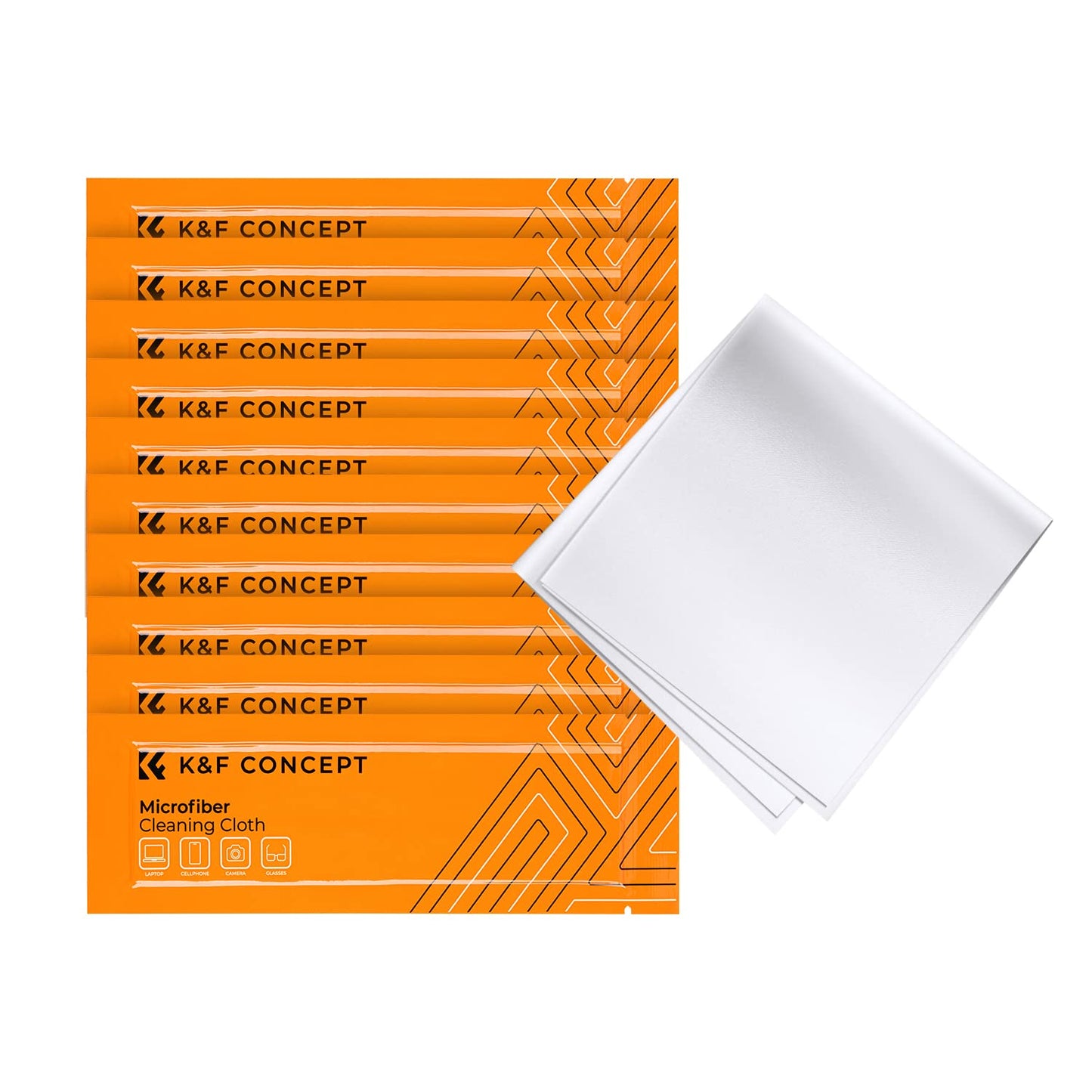 K&F CONCEPT Vacuum Packaging Microfiber Cleaning Cloths X20,for Glasses