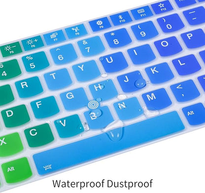 Colorful Keyboard Cover for 15.6" Lenovo ThinkPad E15 Gen 4 3 2 T15 T15p T15g L15 Gen 2 1 P51s P52 P52s P53 P72 P73/ThinkPad E580 E590 E595 L580 L590/ThinkPad T570 T575 T580 T590, Rainbow