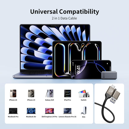 Yottamaster 1TB External SSD, Up to 460MB/s 2 in 1 USB C Cable & Lanyard Portable Solid State Drives, Supports 4K ProRes HDR Compatible with iPhone 17 Pro Max, Smartphone, Tablet, Laptop