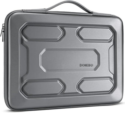 DOMISO 15.6 inch Laptop Sleeve with Handle Shockproof Waterproof EVA Protective Case for 15.6" Yoga 720 IdeaPad 310 320 ThinkPad T570/Legion 5 Gen 6/HP Envy 15/15.6" Notebooks, Silver