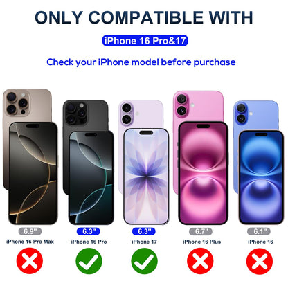 JESOHO Blue Light Blocking Screen Protector for iPhone 17/16 Pro (6.1 ")