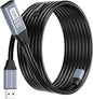 BlueRigger USB 3.0 Extension Cable (50FT, Active, 5 Gbps, In-Wall CL3 Rated, Type A Male to Female Adapter Cord) - Long USB Repeater Extender for VR Headset, Printer, Hard Drive, Keyboard, Mouse, Xbox