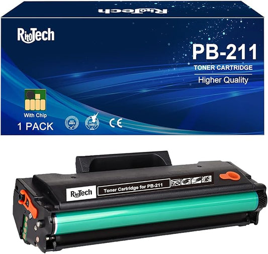 RitoTech PB-211 Toner Cartridge, PB-211EV PB211 PB 211 Black, Compatible for Pantum P2502w P2500 P2500W P2500NW M6550 M6550N M6550W M6552NW M6600 M6600N M6600W P2207 (1 Pack)