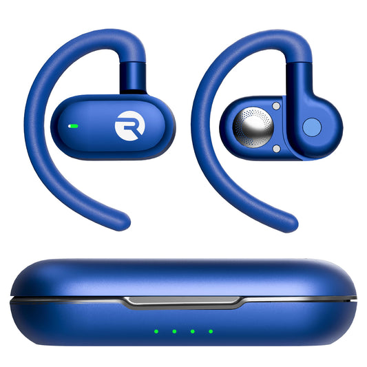 Raycon Fitness Open Ear Earbuds - Wireless, Water-Resistant, 40H (Blue)