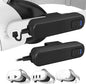 2-Pack 5000mAh Battery Pack for Meta/Oculus Quest 3S/3/2, 18W PD Fast VR Charger, Extended 4-8H Playtime, Dual Fast Charging, Clip-On Power Banks, Lightweight & Safe, Meta Quest 3S/3/2 Accessories
