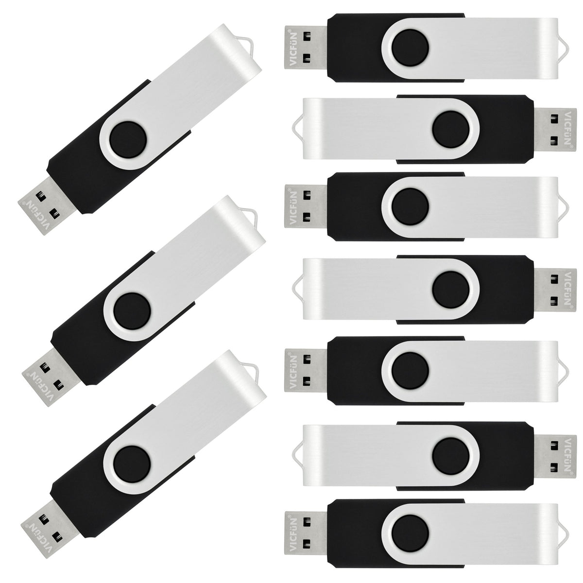 VICFUN 100 Pack 32GB USB Flash Drives Bulk 32GB Flash Drive 100 Pack USB2.0-Blue