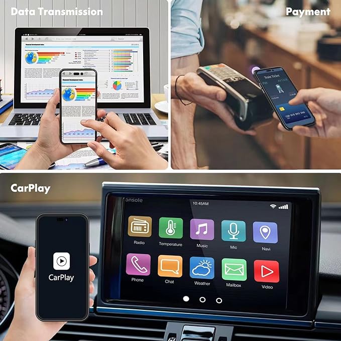 Battery Case for iPhone 17 Pro,10000mAh Rechargeable Portable Charging Case with Wireless Charging Compatible for iPhone 17 Pro (6.3 inch) 2025 with Carplay Extended Battery Pack Charger Cover (Black)