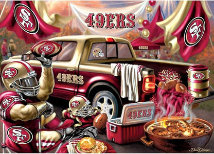 MasterPieces - 1000 Piece Jigsaw Puzzle, NFL San Francisco 49ers, Fun for Adults and Family, Non-Glare Finish, 19.25"x26.75"
