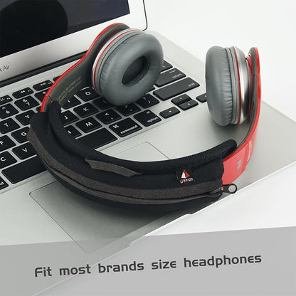 TXEsign Universal Replacement Headband Cushion Pad Cover Protector Compatible with ATH M50X, QC 35i/35ii, QC25, Solo 2/Solo 3, Studio 2/3 Headphones (Black)