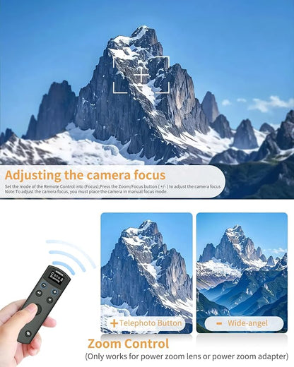 for Canon Wireless Camera Remote Control - Aodelan Rechargeable Shutter Release with OLED Screen for R3/ R10/ M50/ EOS M6 Mark II/R/RP /90D /6D Mark II /R5/T7i/G7 X Mark III;Replaces BR-E1 (Black)