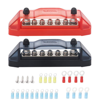 Recoil BBS25P Bus Bar 2 M5 Studs 5 Screw Terminal Power Distribution Block