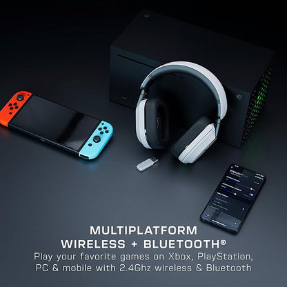 Turtle Beach Stealth 600 Wireless Multiplatform Amplified Gaming Headset for Xbox Series X|S, Xbox One, PC, PS5, PS4, & Mobile – Bluetooth, 80-Hr Battery, Noise-Cancelling Mic – White