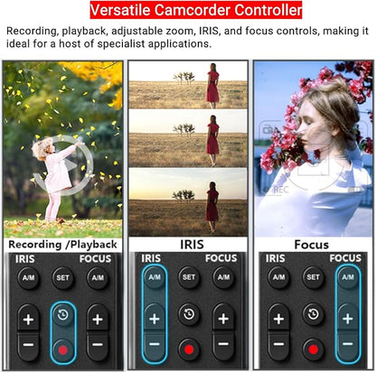 Wireless LANC Controller Camcorder Remote Control for Canon G70 XA11 XA50 XA55 XF405 G60 G26 for Sony Z150 NX100 NX70 NX80 NX3 NX200 Zoom Controller for LANC or Remote Jack (2.5 mm)
