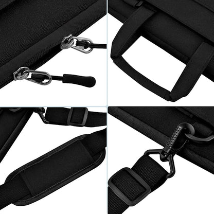 Universal Laptop Shoulder Bag 13-17.3 Inch Shockproof Briefcase with Multi-Pockets & Adjustable Strap for MacBook Pro/Air