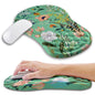 Kuosgm Ergonomic Mouse Pad Wrist Support with Memory Foam Massage Bulge, Carpal Tunnel Pain Relief Mousepad Wrist Rest for Mouse(12x8 inch, Pink Flowers)