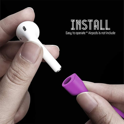Ultra Strong Magnetic Airpod Pro Strap Anti-Lost Cord Sports Lanyard Compatible with Airpods 3rd 2nd Generation Pro 3 2 1 (Purple)