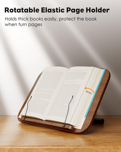 aboutool 2 in 1 Dual-use Floor Book Stand & Desktop Book Stand,Height Adjustable from 33-63in, Adjustable Book Holder with Elastic Page Clips for Music Scores, Recipe, Tablet, Laptop