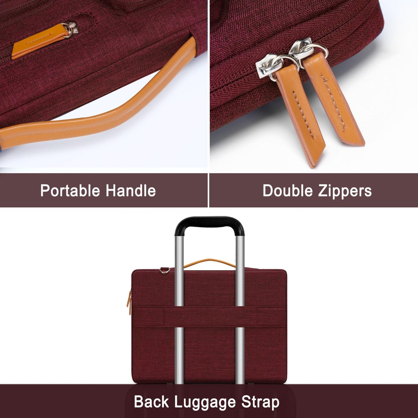 MOSISO 360 Protective Laptop Shoulder Bag, 15-16 inch Computer Bags