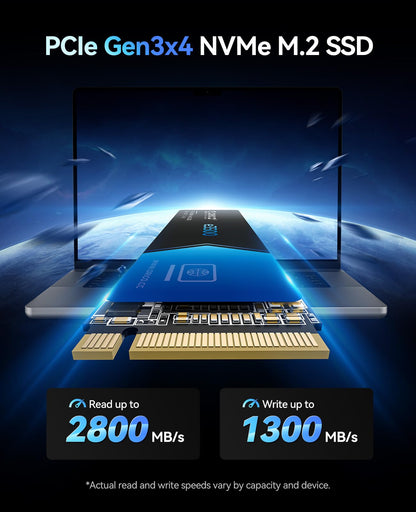 ORICO 512GB M.2 NVMe SSD, PCIe Gen3x4 M2 2280 SSD, Up to 2800MB/s Read & 1300MB/s Write, 3D NAND Flash Internal Solid State Drive with SLC Cache, Compatible with Laptops PC Desktops-e3500