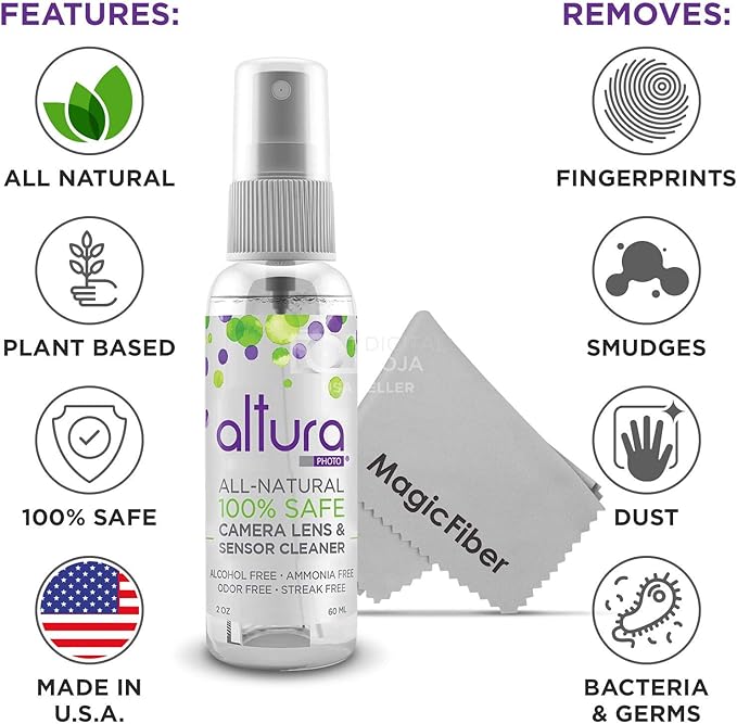 Altura Photo Camera Lens Cleaning Kit - Full Frame Lens & Sensor Cleaner