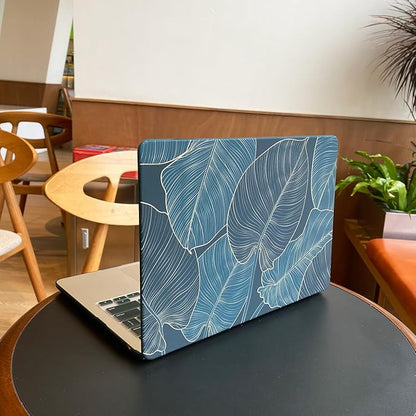 Teryeefi Pattern Case for MacBook Pro 14 inch Case 2025-2021 M4 M3 M2 M1 Pro/Max, Fit Model A3401 A3112 A2992 A2918 A2779 A2442 Protective Hard Shell +Keyboard Cover+Screen Protector - Green Leaf