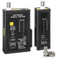 Dual-Function Coaxial & RJ45 Network Cable Tester with 2-Pack BNC Male to F Female Adapters, CAT5/CAT6/Coax Continuity Checker (Battery Not Included)
