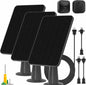 Solar Panel for Blink Outdoor 2K+/4(4th Gen)/Outdoor(3rd Gen) XT3 and XT2/XT Camera/Blink Outdoor Camera, 5W Solar Panel Charger with Mount 13.1ft Cable Rubber Plug, IP65 Waterproof, 3 Pack