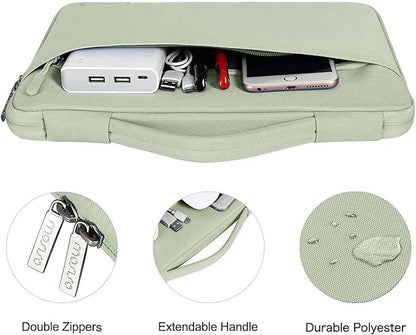MOSISO Compatible with MacBook Air 13 inch Case 2025 2024 2023 2022 M4 A3240 M3 A3113 M2 A2681, Hard Shell&Sleeve Bag&Keyboard Skin&Webcam Cover&Screen Film for MacBook Air 13.6 inch, Sage Green