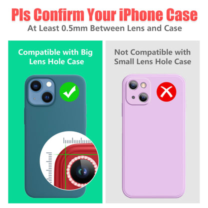 AGVEE 3+3 6 Pack for iPhone 13 & Mini Camera Lens Protector Cover