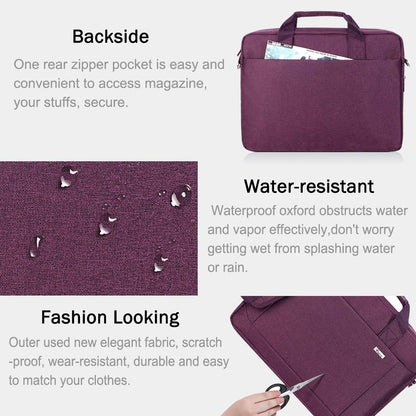 Voova 15.6-15 Inch Laptop Bag, Computer Bag, MacBook Bag, Dark Purple